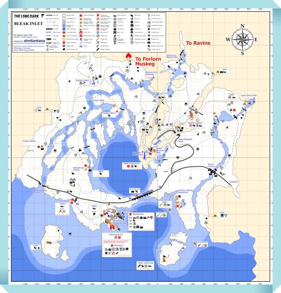 The Long Dark Bleak Inlet Map