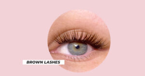 2. Brown lashes