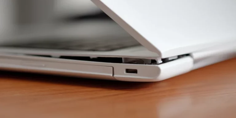 What problem occurs when a hinge of a laptop is broken?
