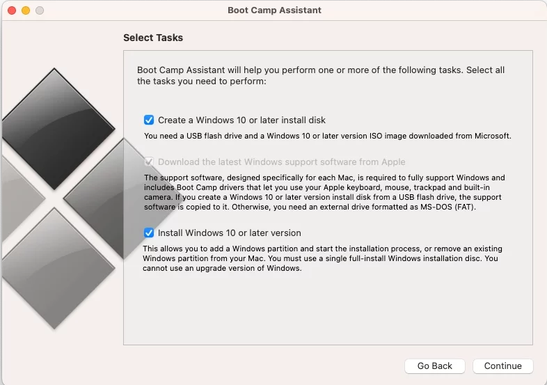 After you get the bootable press, restart your Mac, hold down the Alt (Option) key while restarting the Mac, select the option titled Windows (don't choose EFI unless you are incredibly sure) to begin installing Windows on your Mac.