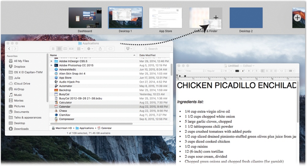 Open Mission Control using the keyboard shortcut Control + Up Arrow or by swiping up with three fingers on a trackpad.