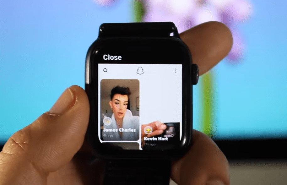 You can use Snapchat on an Apple watch.