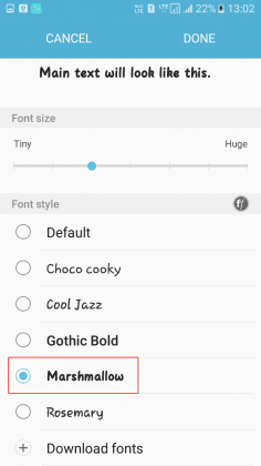 Click Apply to confirm font replacement sitewide