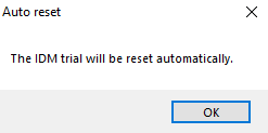 From this point, IDM will function without any limitations for the next 30 days.
