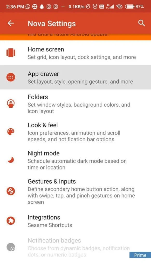 Go to Nova Settings > Look & Feel > Fon