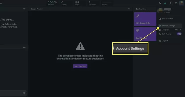 Go to the Settings tab and click the 'Show Key' option.