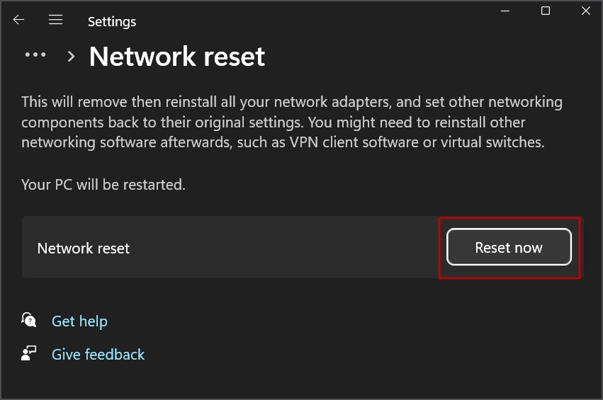 Restart The PC