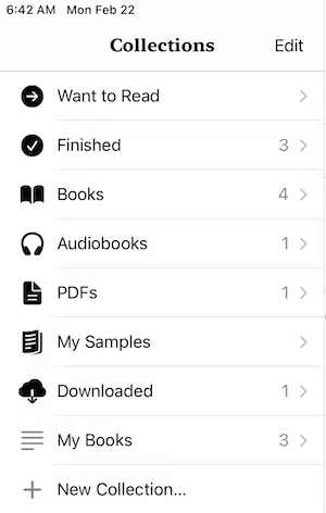 Switch to the collection comprising the file you wish to delete. To accomplish this, tap Groups, and then tap on a group, as displayed below.