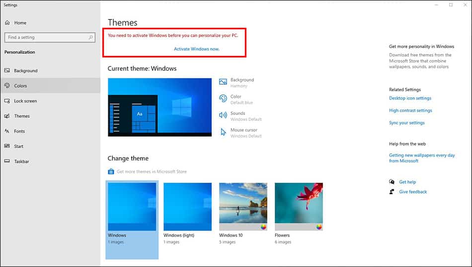 Cons of Using Windows Without Activation