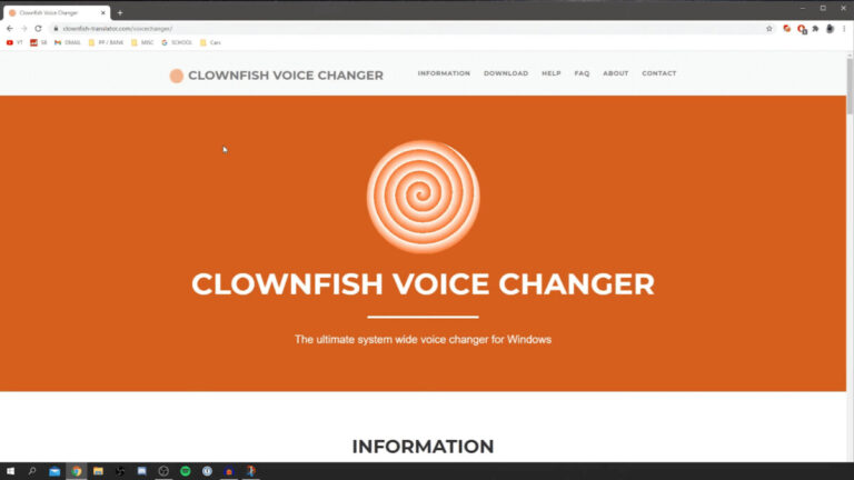 Clownfish Voice Changer