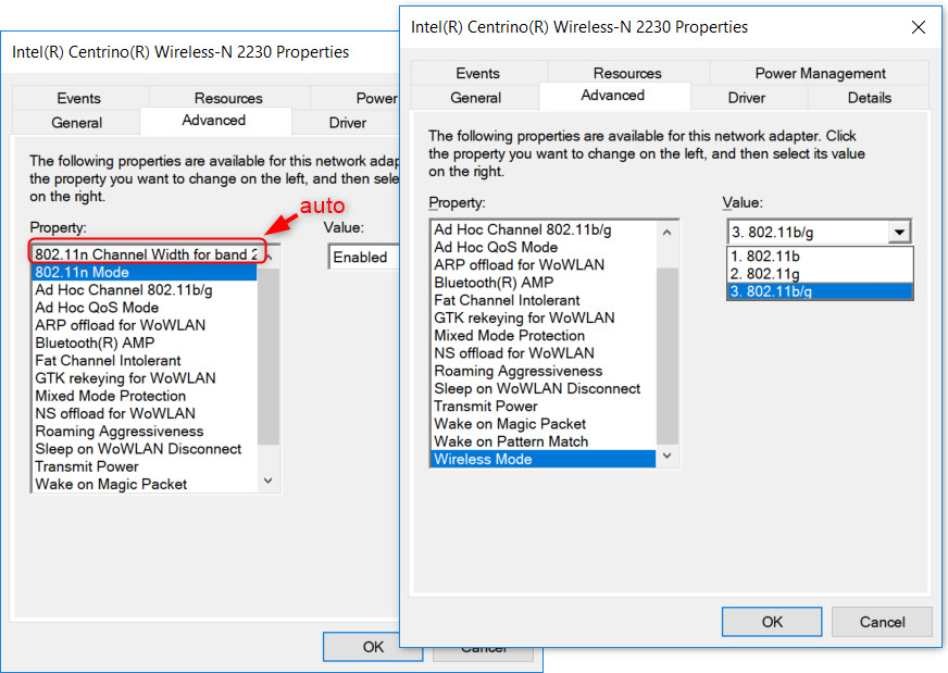Enable The 802.11n Wi-Fi Adapter Mode