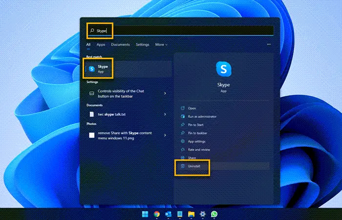 How Do I Uninstall Skype for Business on Windows 11/10?