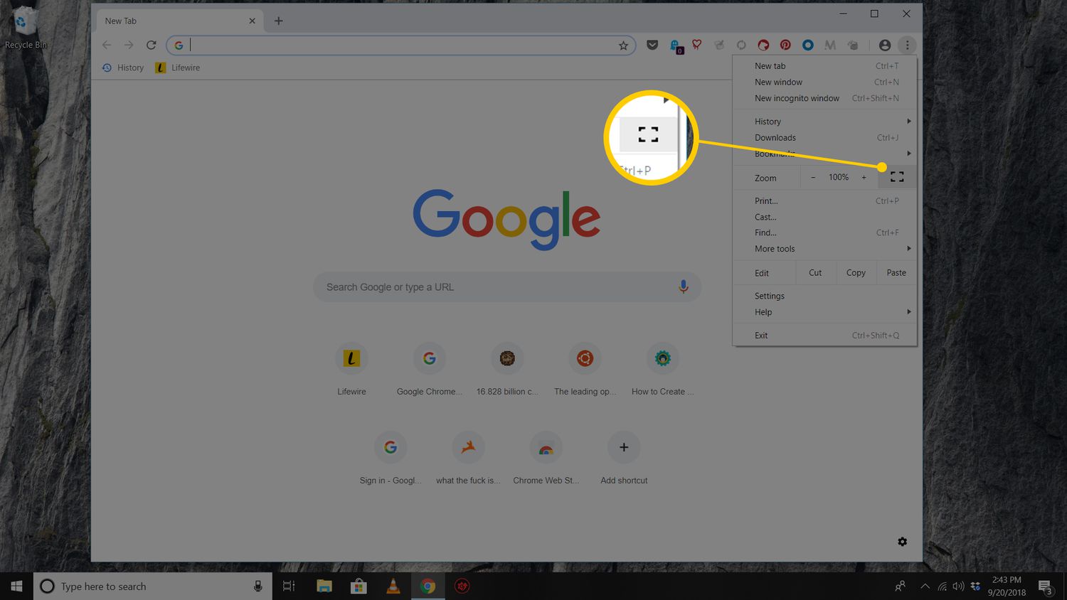 What is Full Screen on Chrome?