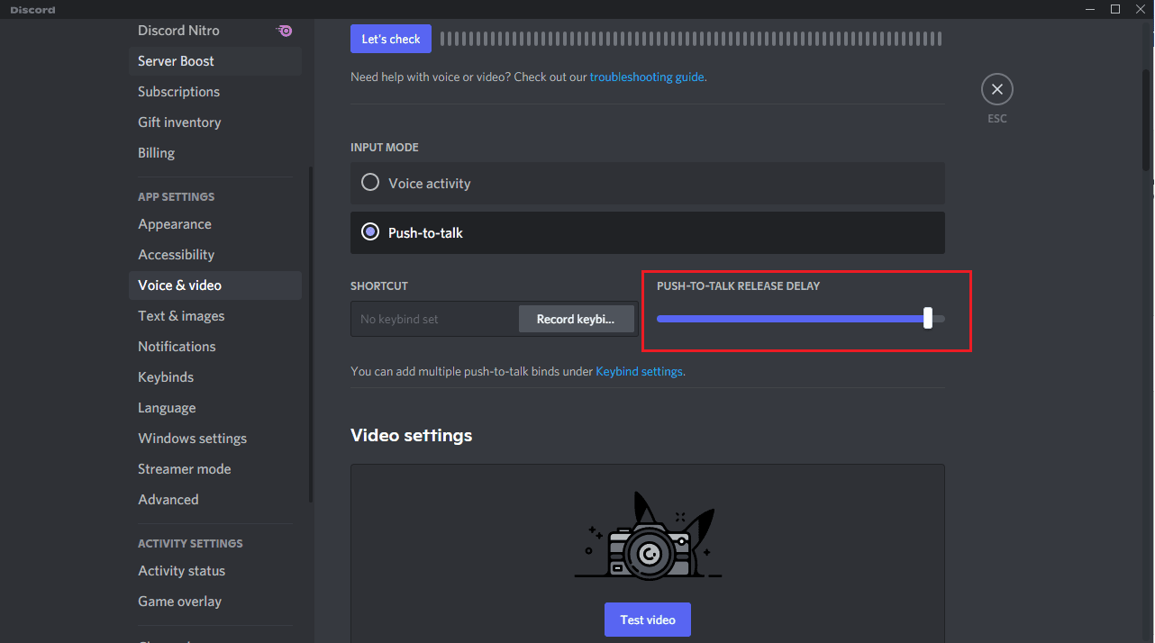how to a-push-to-talk on discord