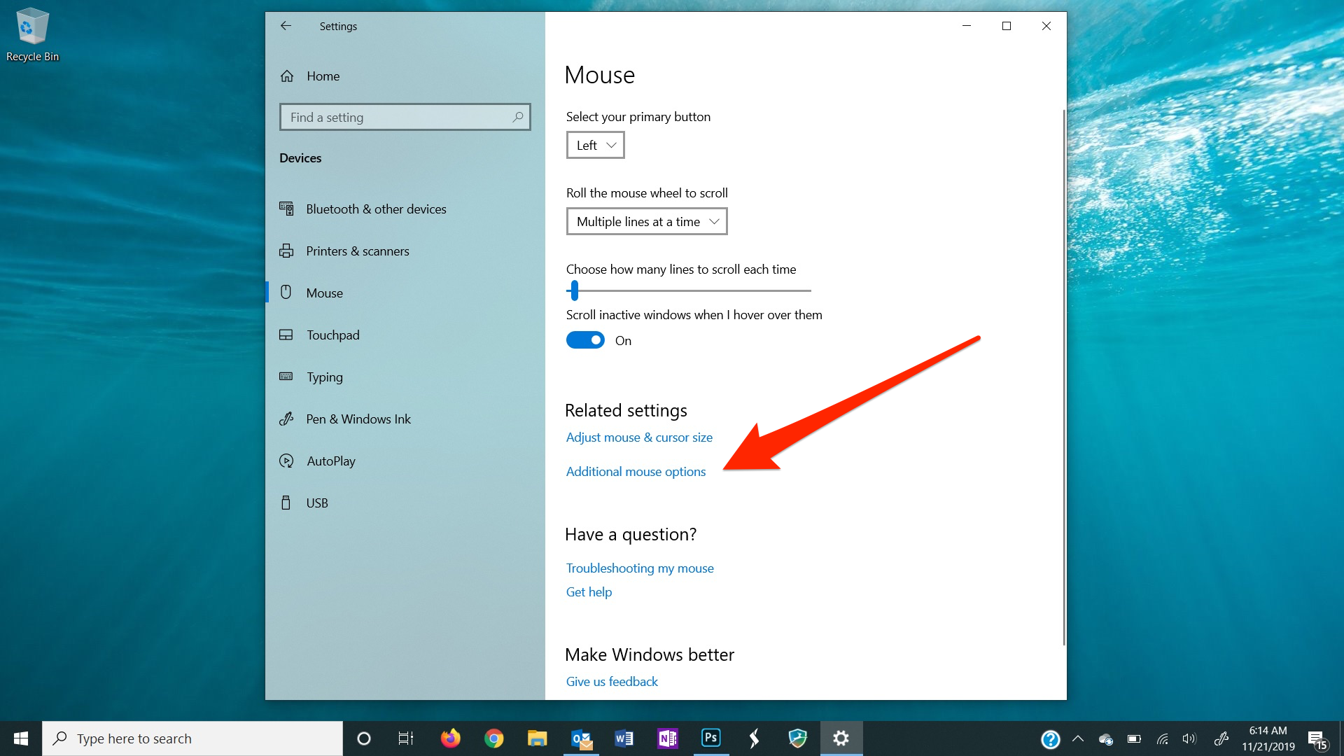 how to turn off mouse h1