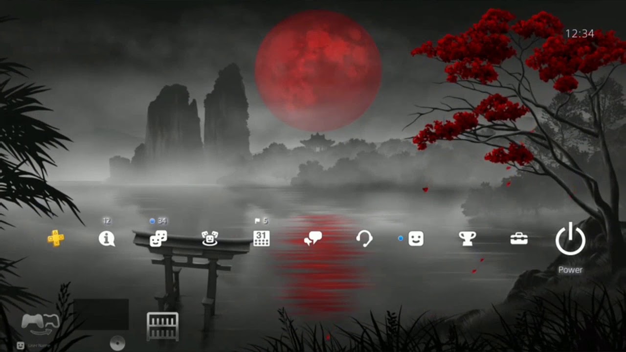 Blood Sakura Lake HiQ Dynamic Theme
