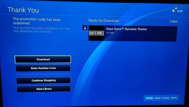 Click the blue "Download" button to get the theme. If it is a paid theme, you will need to enter payment.