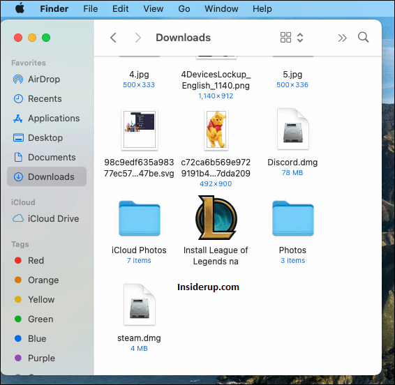 Open Finder Window.