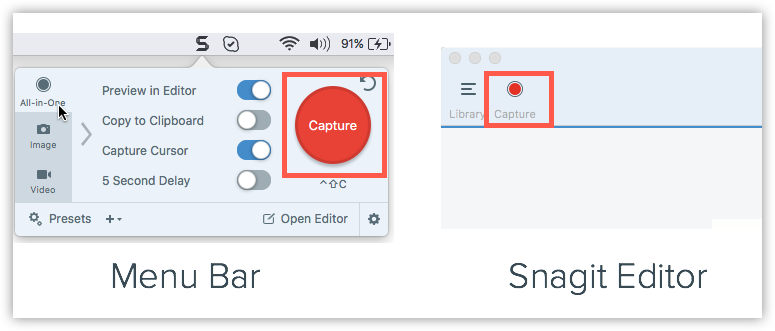 Select capture mode - Click the "Capture Entire Screen" button (camera icon) on the toolbar. This enters scrolling screenshot mode.