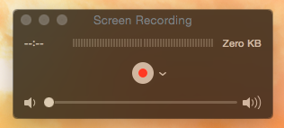 Stop recording - When you reach the end, click the Stop button in the QuickTime toolbar.
