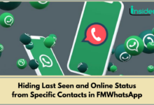 Hiding Last Seen and Online Status from Specific Contacts in FMWhatsApp