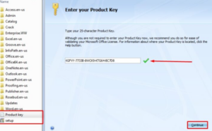 Microsoft Office 2007 Product Key activation