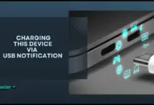 Charging This Device via USB notification