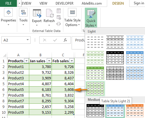 Methods to Color Every Other Row