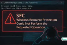 SFC Windows Resource Protection Could Not Perform the Requested Operation